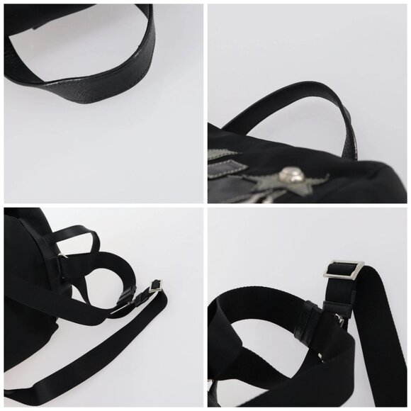 PRADA Backpack Nylon Black Silver Auth 145074 - Picture 16 of 16